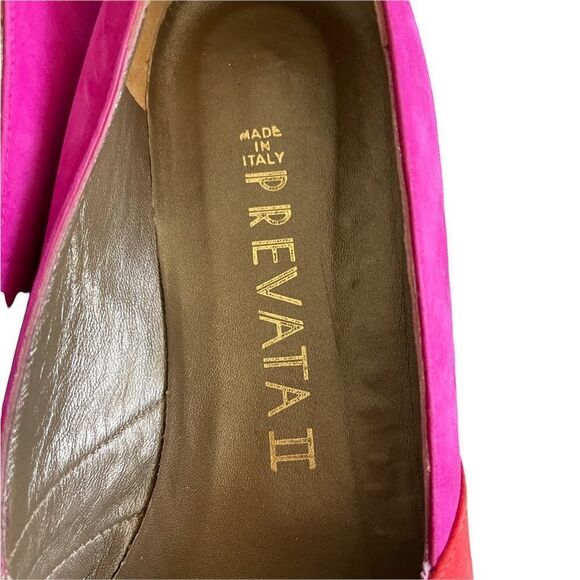 Prevata II Italy Vintage Suede Pointy Toe Flat Loafer Slip-On Shoes 9AA - Picture 11 of 12